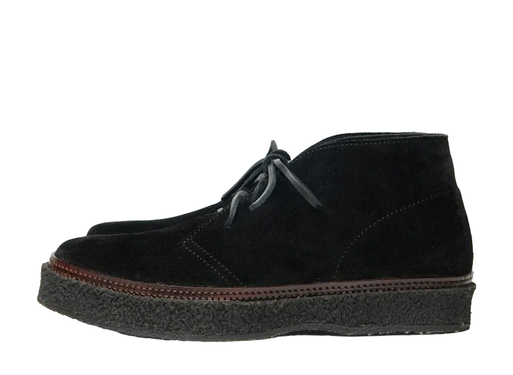 YUKETEN Santiago Opera’s Cashmere Flesh-Out Leather "Nero"