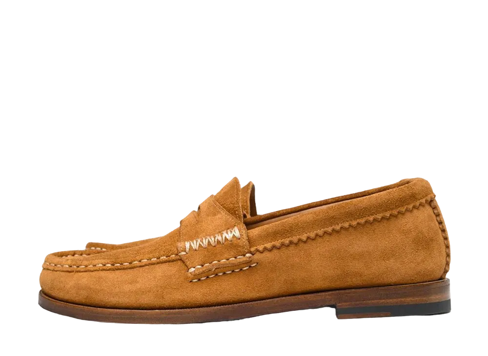 YUKETEN Rob's Loafer Leather Sole Opera’s Full Grain Flesh-Out Leather "Brown" E
