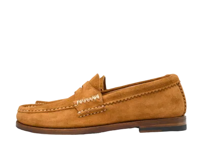 YUKETEN Rob's Loafer Leather Sole Opera’s Full Grain Flesh-Out Leather "Brown" E