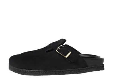 YUKETEN Sal 1 w/ Crepe Sole Opera’s Silky & Softly Tanned Suede "Nero"