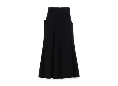 Y's Born Product Cotton Twill Skirt With Gusset "Black"