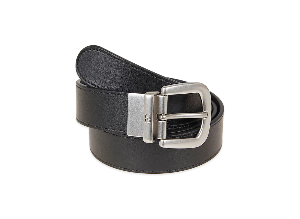 Valentino Reversible Buckle Belt H. 30 Mini V Logo Signature "Black"