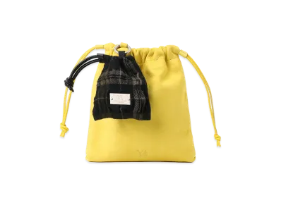 Y's Leather String Leather Pouch "Yellow"