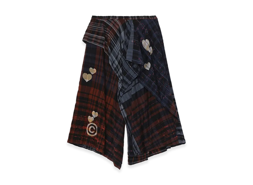 Y's x CPD HOOME Plaid Skirt "Black"