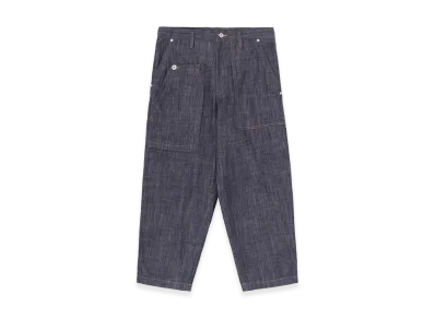 Y's 80oz Denim Patched-pocket Pants "Indigo"