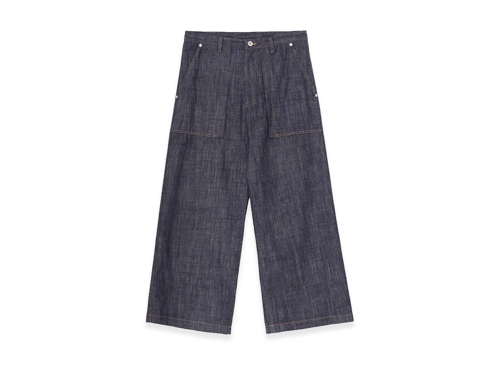 Y's 80oz Denim Long Straight Pants "Indigo"