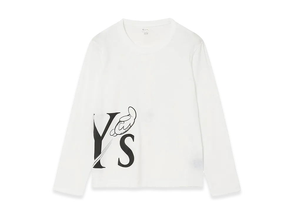 Y's x CPD HOOME Long Sleeve Logo Tee "White"
