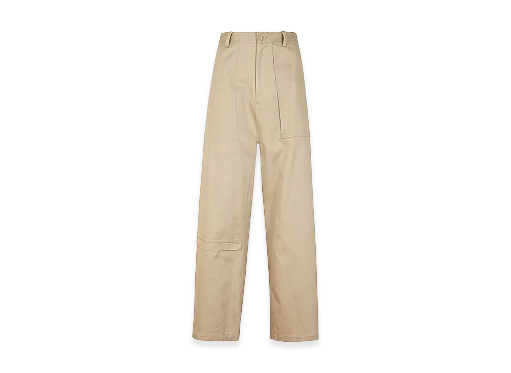 Yohji Yamamoto Women's Trousers With Asymmetric Cuts "Beige"