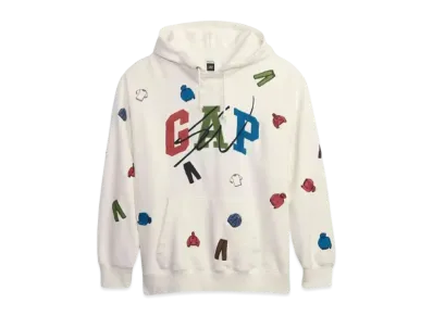 GAP X Sean Wotherspoon Logo Hoodie "Antique White"
