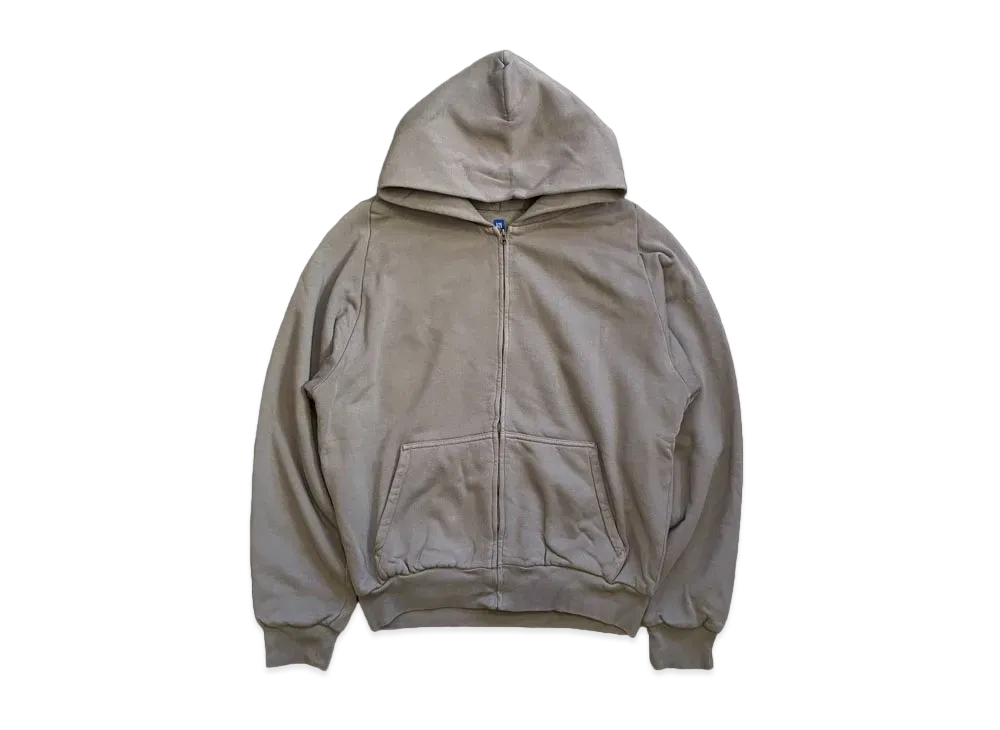 YEEZY GAP Doubleface Wide Silhouette Zip Up Sweat Hoodie "Grey"