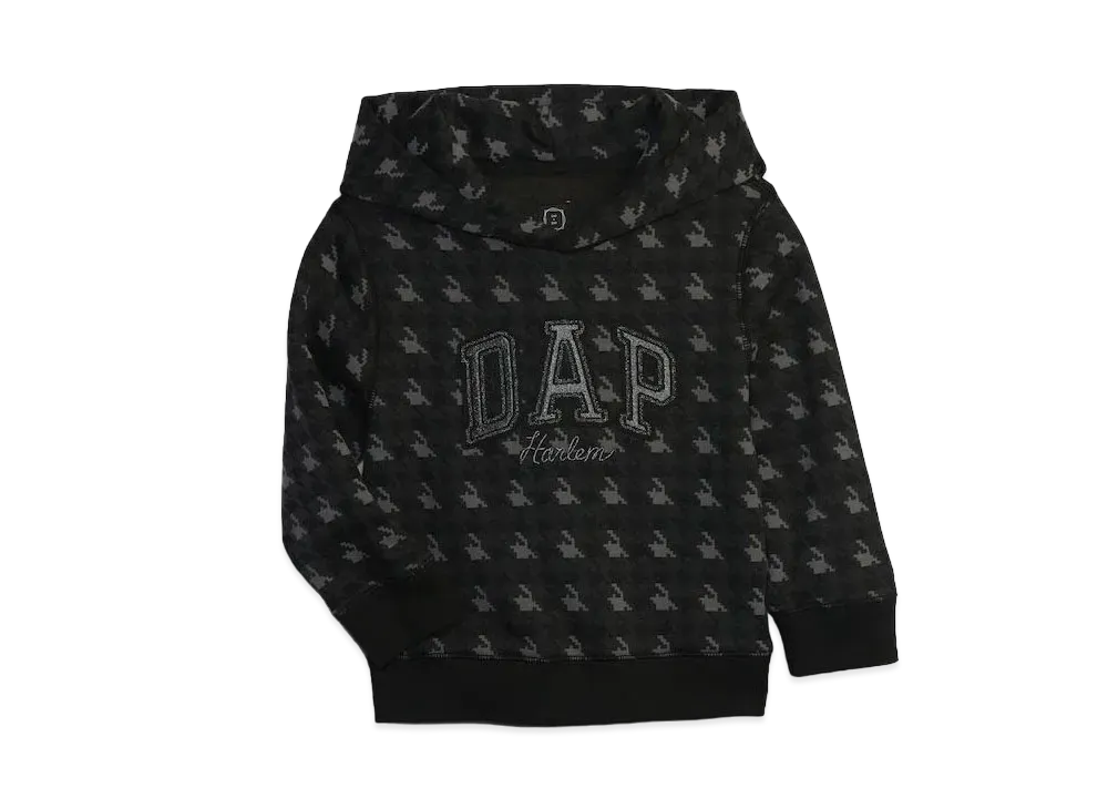 GAP DAP Logo Hoodie Toddler "Hound's Tooth Grey"