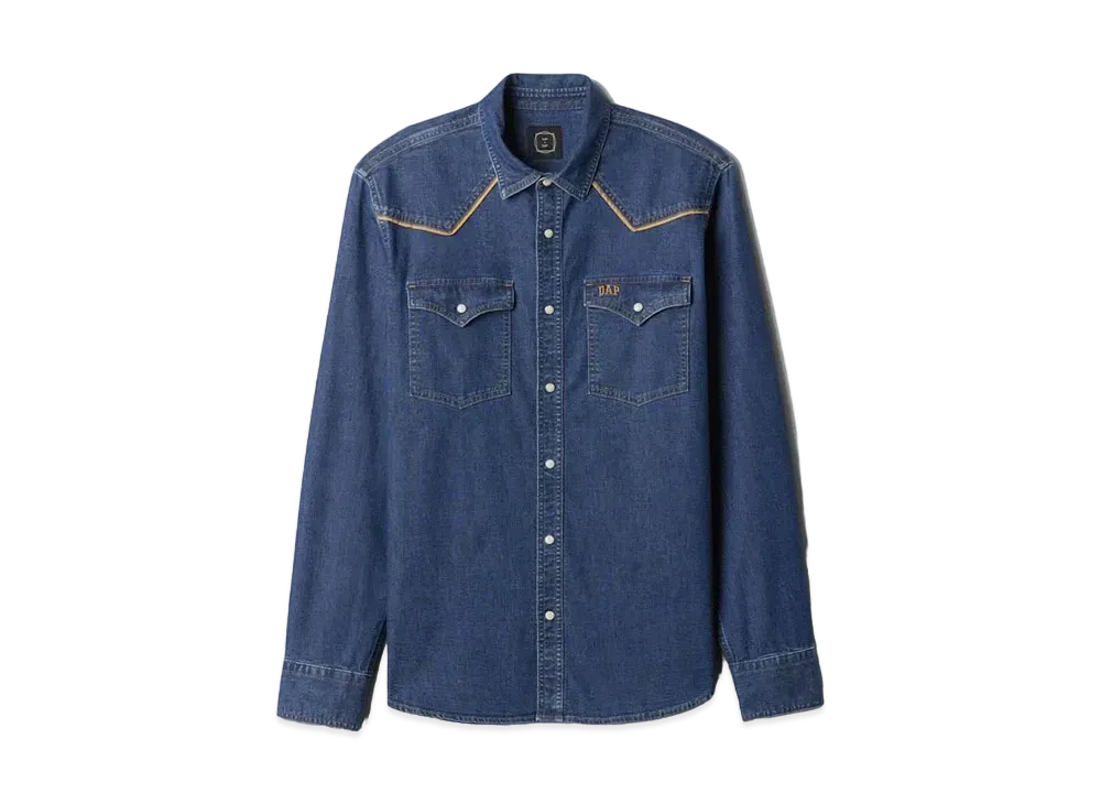 GAP DAP Denim Western Shirt "Medium Indigo"