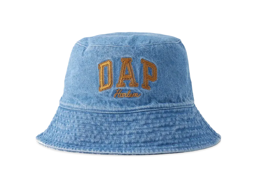 GAP DAP Logo Denim Bucket Hat (Unisex) "Light Indigo"