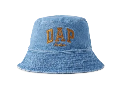 GAP DAP Logo Denim Bucket Hat (Unisex) "Light Indigo"