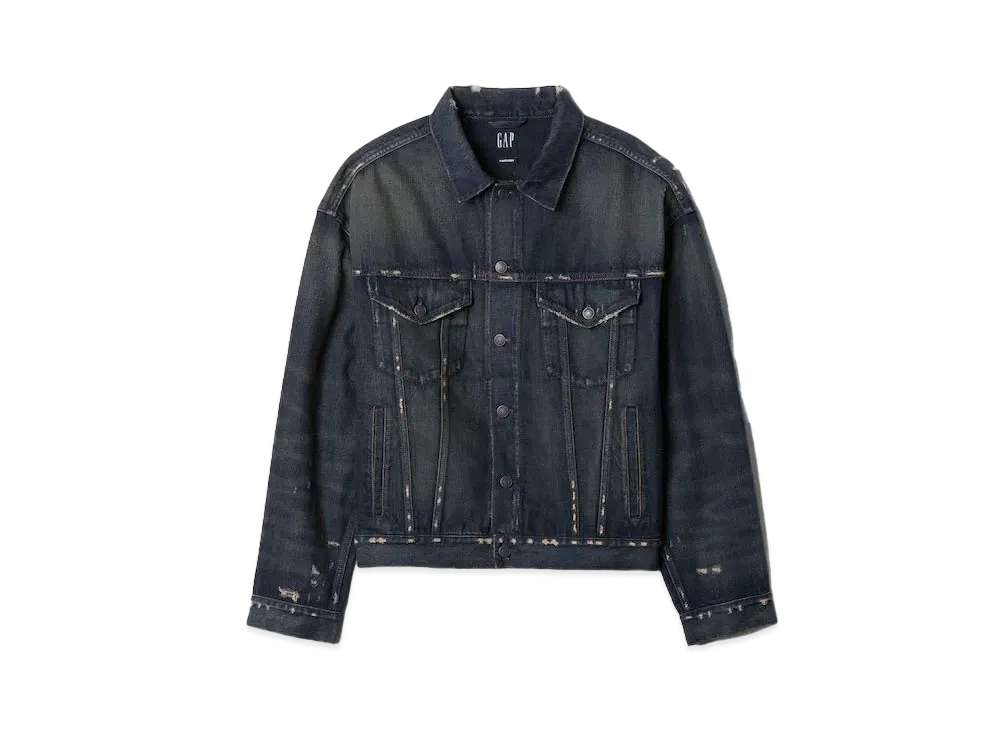 GAP x Madhappy Damage Denim Tracker Jacket "Sandwash"