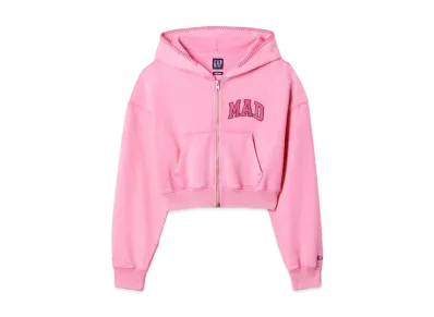 GAP x Madhappy Zip Up Cropped Parker "Pink"