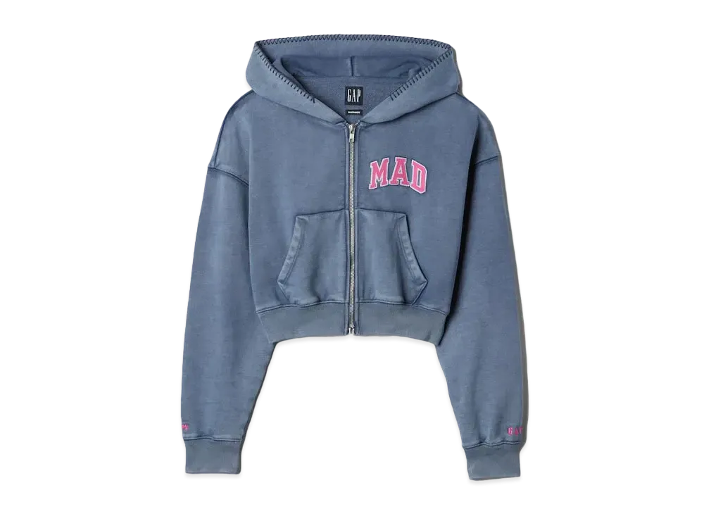 GAP x Madhappy Zip Up Cropped Parker "Coastal"