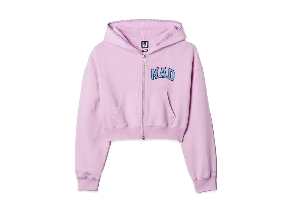 GAP x Madhappy Zip Up Cropped Parker "Purple"