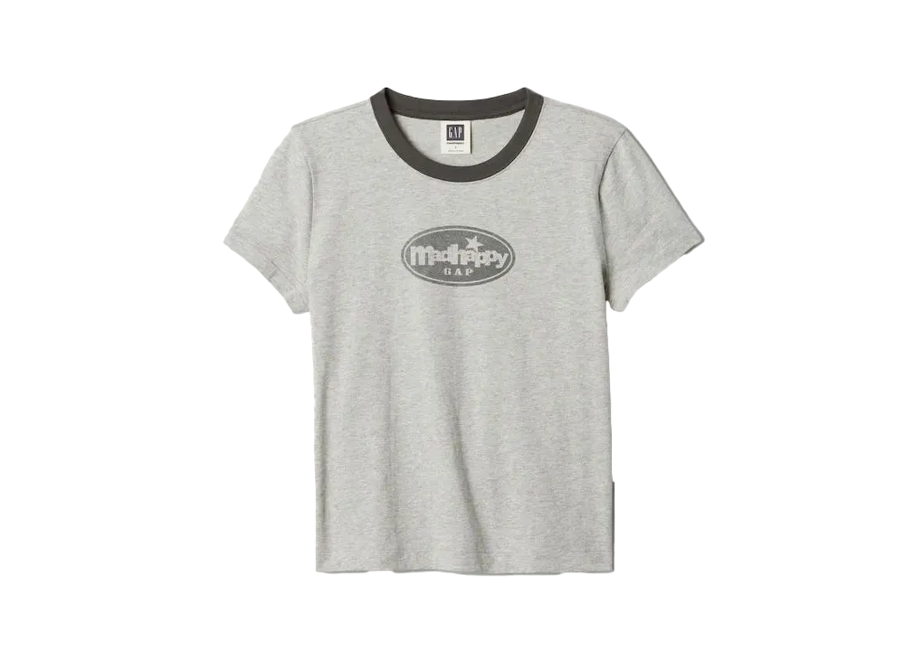 GAP x Madhappy Ringer Pichi Tee "Heather Grey"