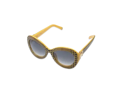 Louis Vuitton x Yayoi Kusama Sunglasses Wave Oversize "Jaune"