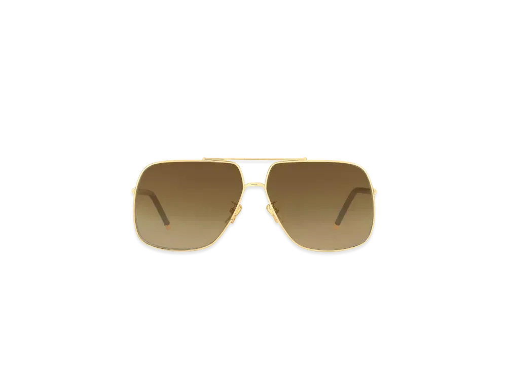 Louis Vuitton LV First Squared Pilot Sunglasses "Gold"