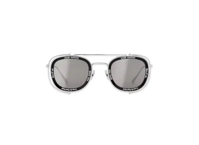 Louis Vuitton LV Super Vision Metal Pilot Square Sunglasses "Silver"