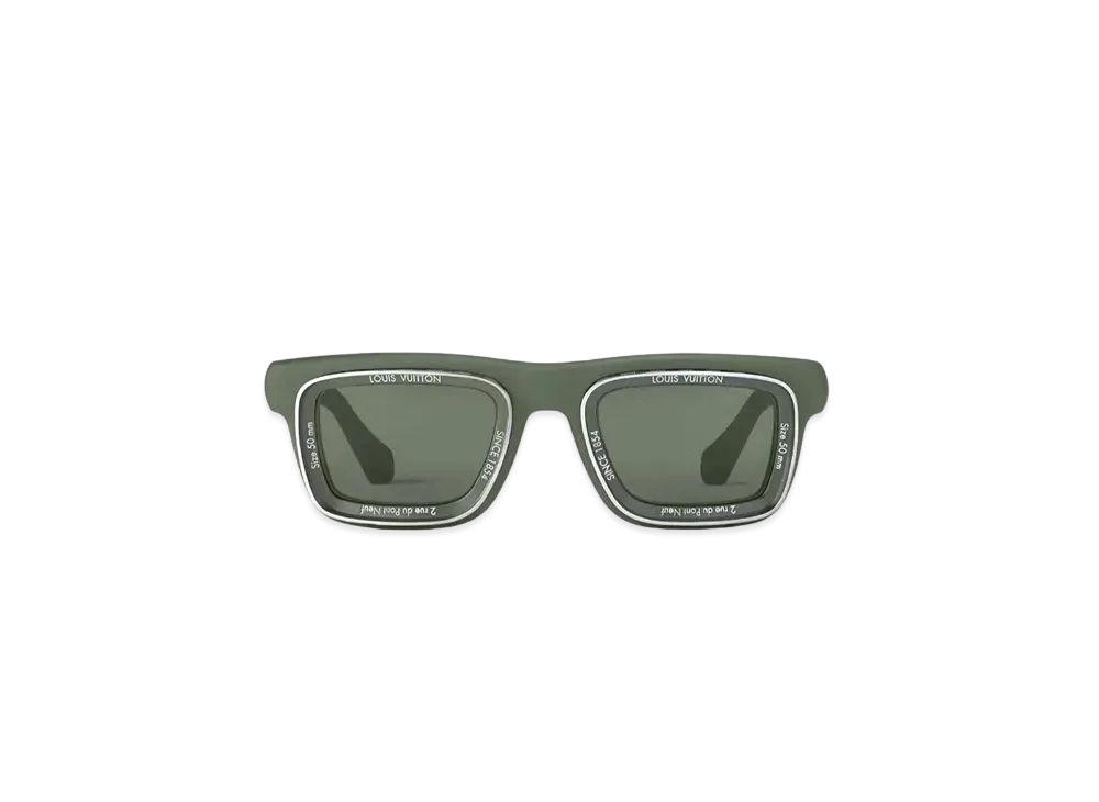 Louis Vuitton LV Super Vision Square Sunglasses "Vert"