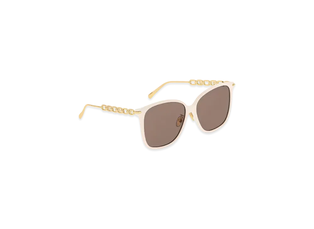 Louis Vuitton My LV Two Chain Square Sunglasses Monogram Flower "Cream"