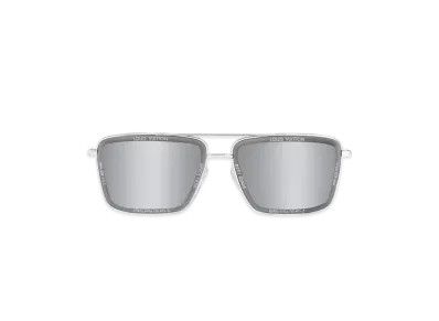 Louis Vuitton LV Super Vision Metal Square Sunglasses "Silver"