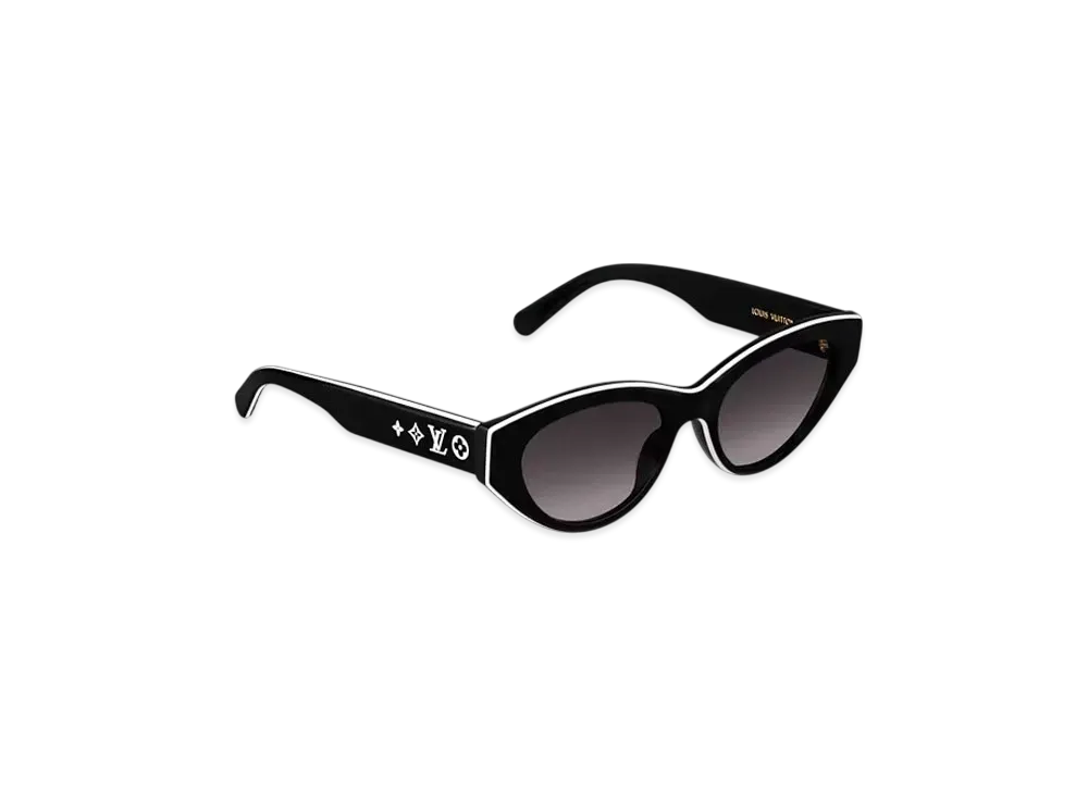 Louis Vuitton LV Line Cat Eye Sunglasses "Noir/Creme"