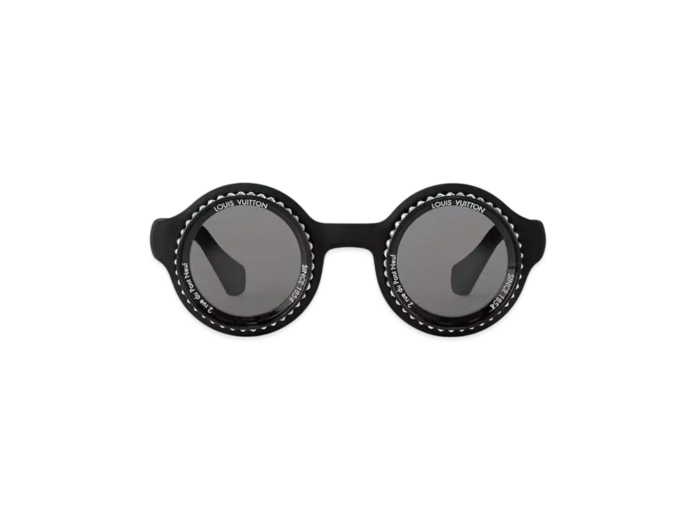 Louis Vuitton LV Super Vision Round Sunglasses "Deep Black"