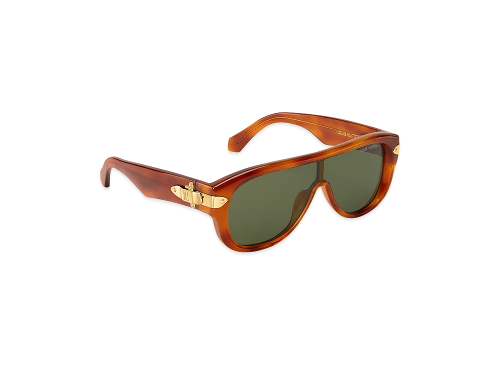 Louis Vuitton Sunglasses LV Lock Mask "Dark Tortoise"