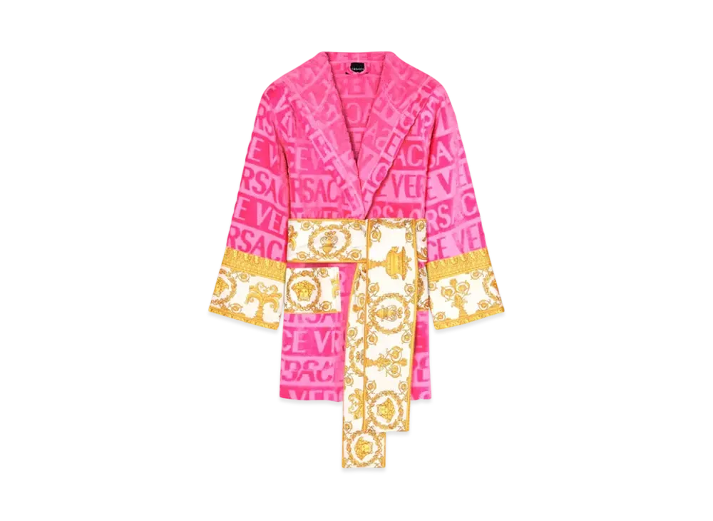 Versace I Love Baroque Short Bathrobe "Pink"