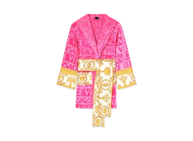 Versace I Love Baroque Short Bathrobe "Pink"