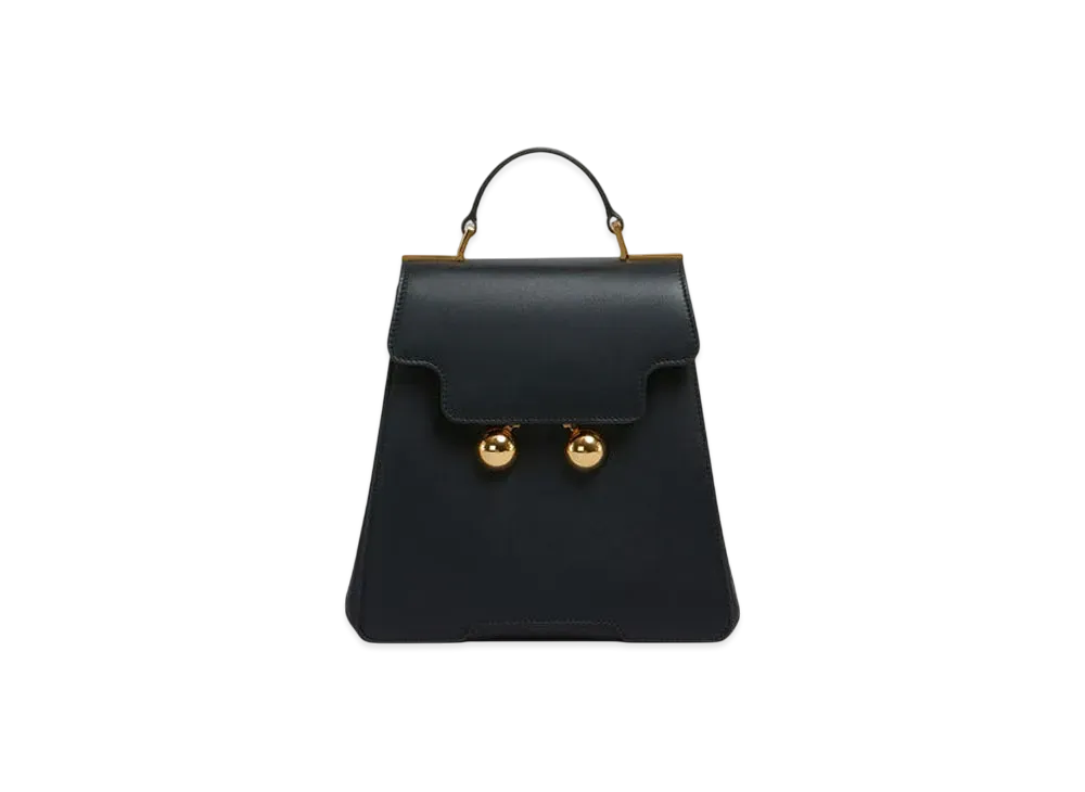 Marni Leather Trunkaroo Backpack "Black"