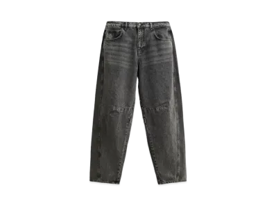 ZARA Contrast Gradient Baggy Denim Pants "Grey"