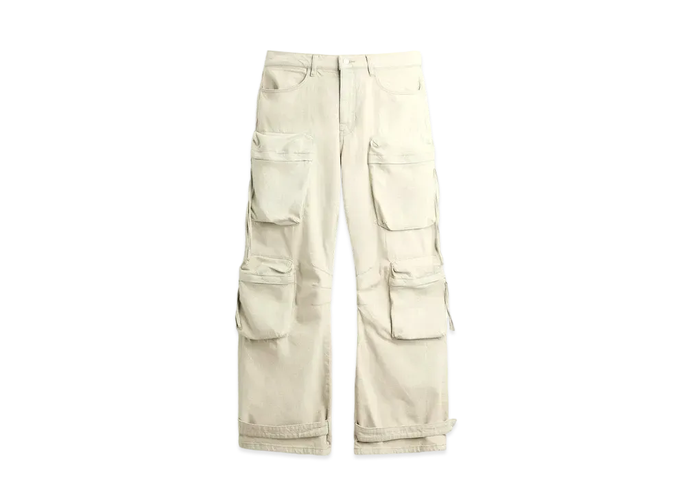 ZARA Pocket Utility Denim Pants "Sky Blue"