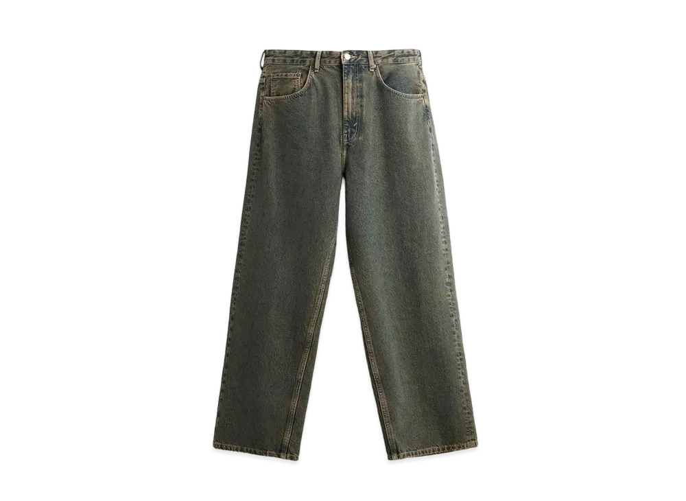 ZARA Overdyed Baggy Denim Pants "Powder Blue"
