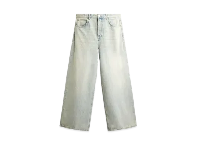 ZARA Overdyed Baggy Denim Pants "Sky Blue"