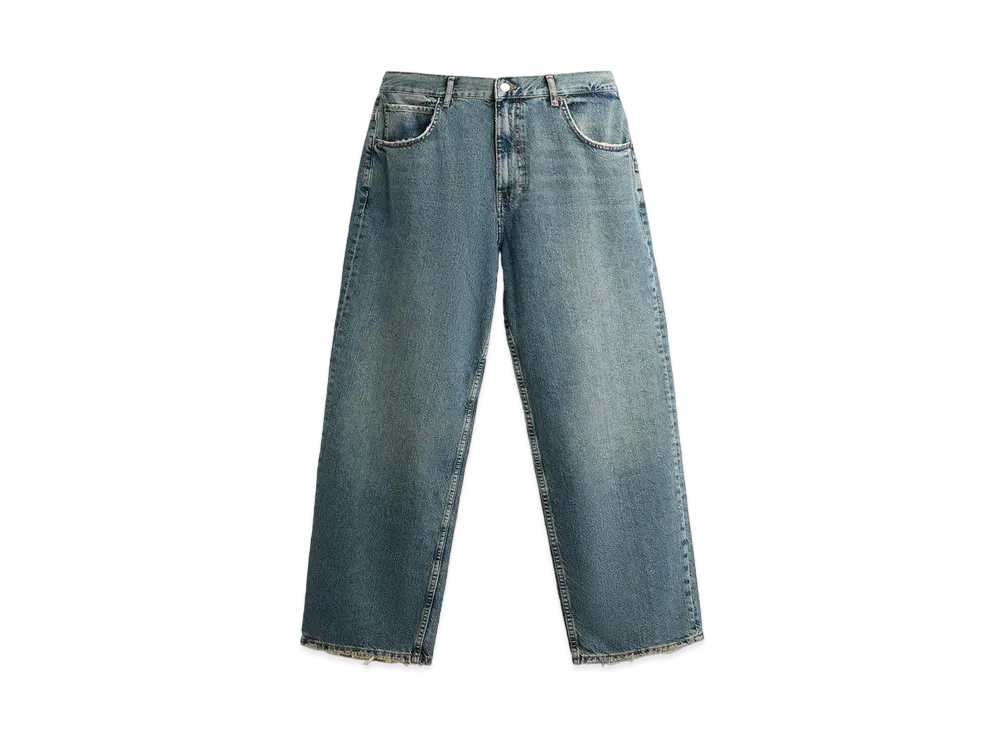 ZARA Baggy Fit Denim Pants "Medium Blue"
