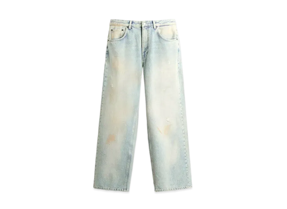 ZARA Gradient Baggy Fit Denim Pants "Medium Blue"