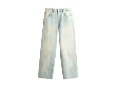 ZARA Gradient Baggy Fit Denim Pants "Medium Blue"