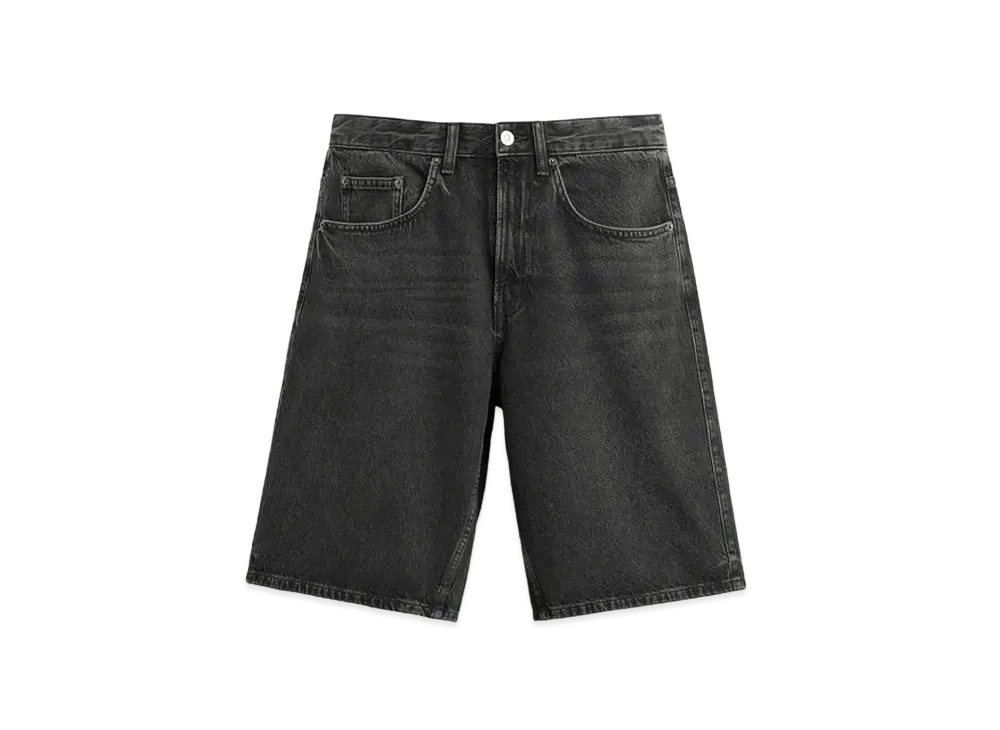 ZARA Gradient Baggy Fit Bermuda Shorts "Black"
