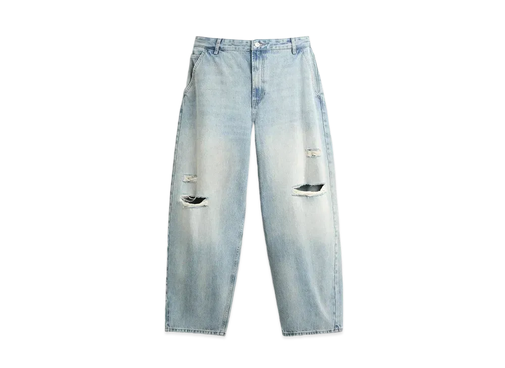ZARA Baggy Fit Denim Pants "Medium Blue"