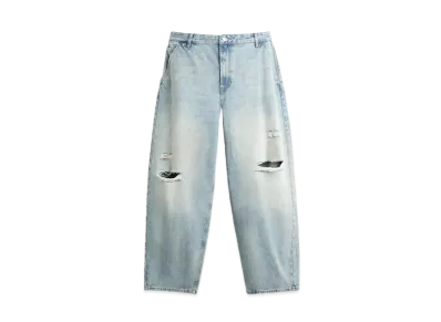 ZARA Baggy Fit Denim Pants "Medium Blue"