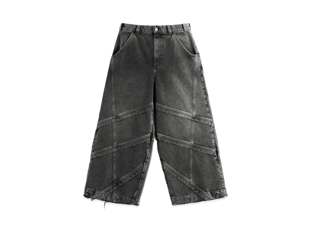 ZARA Riders Baggy Fit Denim Pants "Black"
