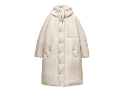 ZARA x AND WANDER Long Length Puff Jacket "Pastel Pink"