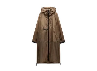 ZARA x AND WANDER WATERPROOF WINDPROOF Long Jacket "Caramel"