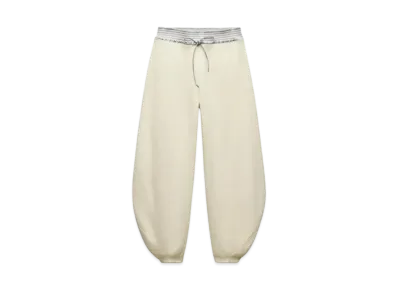 ZARA x AND WANDER Wool Blend Knit Pants "Ecru"