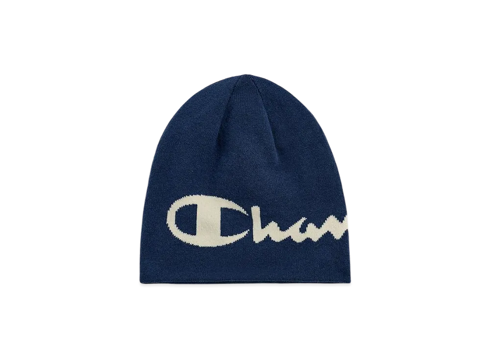 ZARA x CHAMPION Reversible Beanie "Navy Blue"